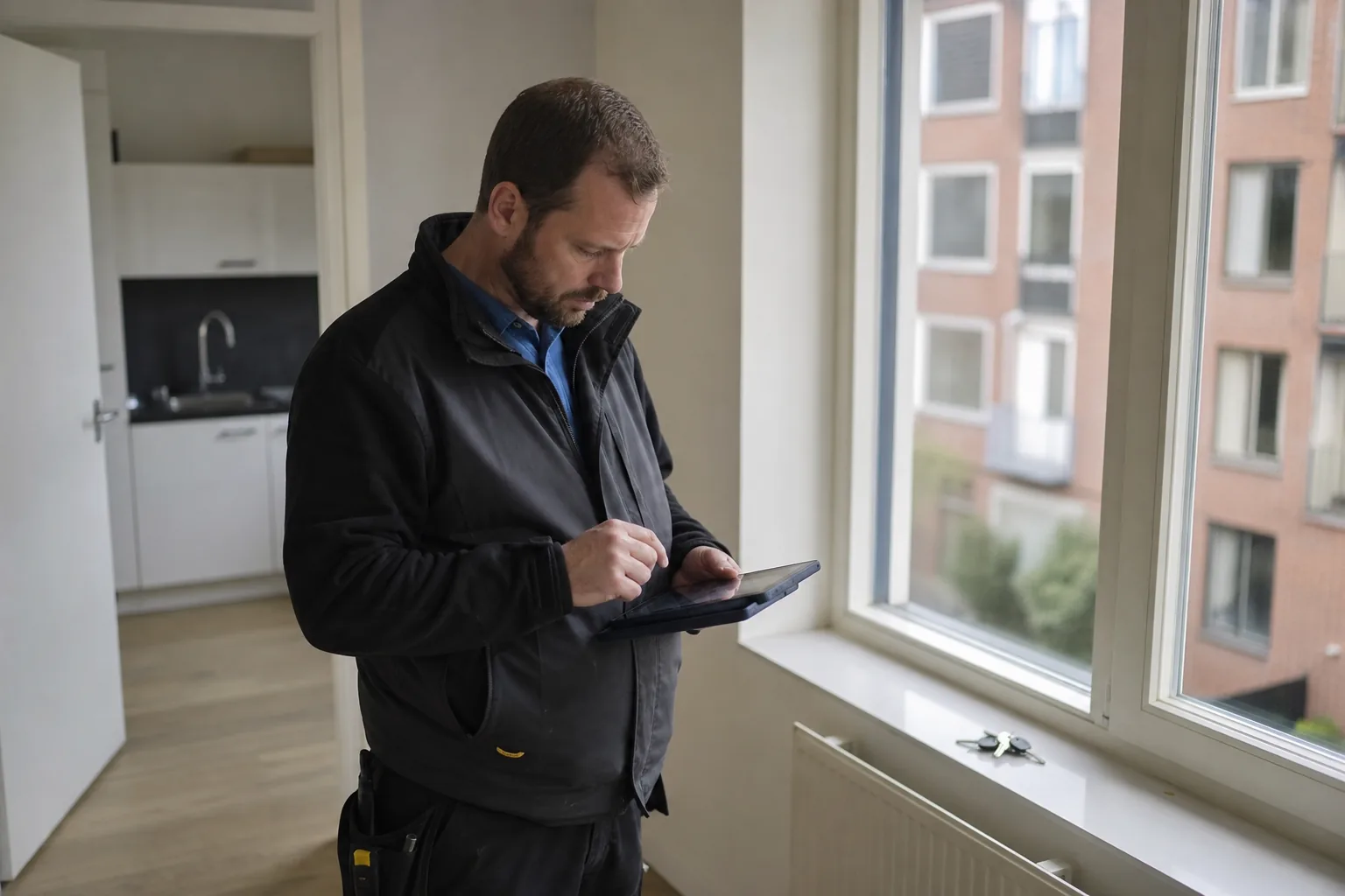 Een Nederlandse woning met sleutels en papieren. Beeld bij het artikel: Wat betekenen de Wkb en het Burgerlijk Wetboek voor jouw werk als keurder?