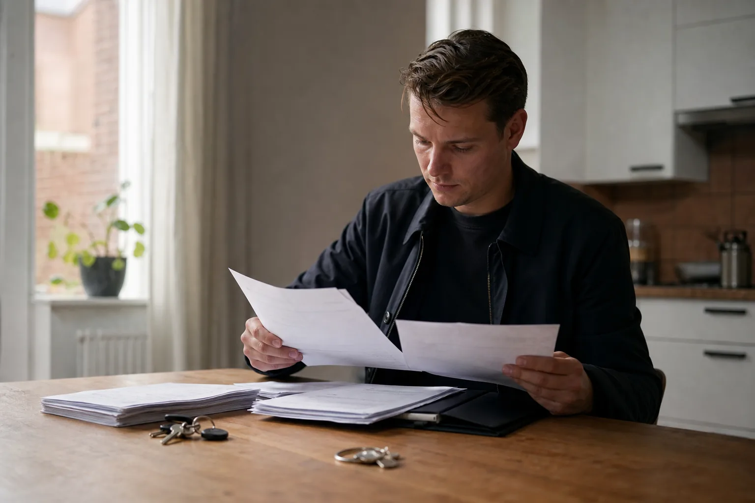 Een Nederlandse woning met sleutels en papieren. Beeld bij het artikel: Wanneer volstaat Word of Excel voor je keuringsrapport en wanneer heb je software nodig?